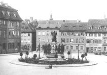 Der Maxplatz in Bamberg um 1890